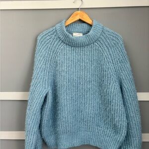 Universal Thread Light Blue Chunky Knit Turtleneck Sweater
